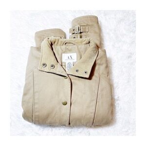 Armani Exchange Beige Button Up Jacket SZ XS